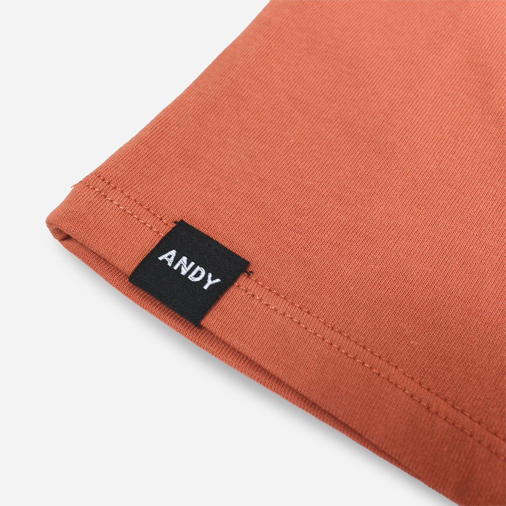 キッズ 半袖 Tシャツ 3連刺繍 オレンジ