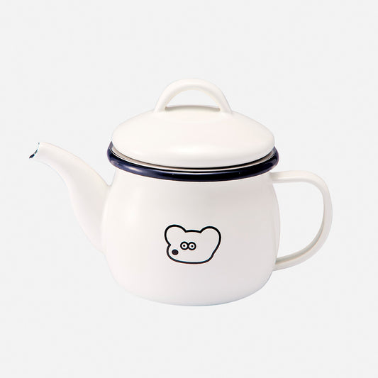 ホーローティーポット(ストレーナー付)