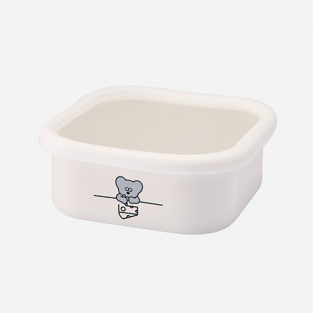 Enamel Square Stocker L