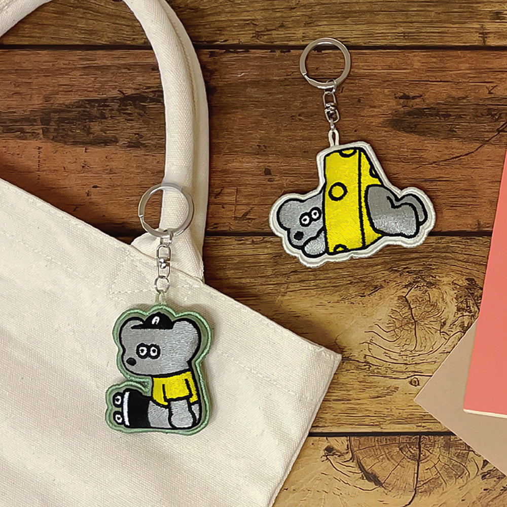 刺繍マスコットキーチェーン
