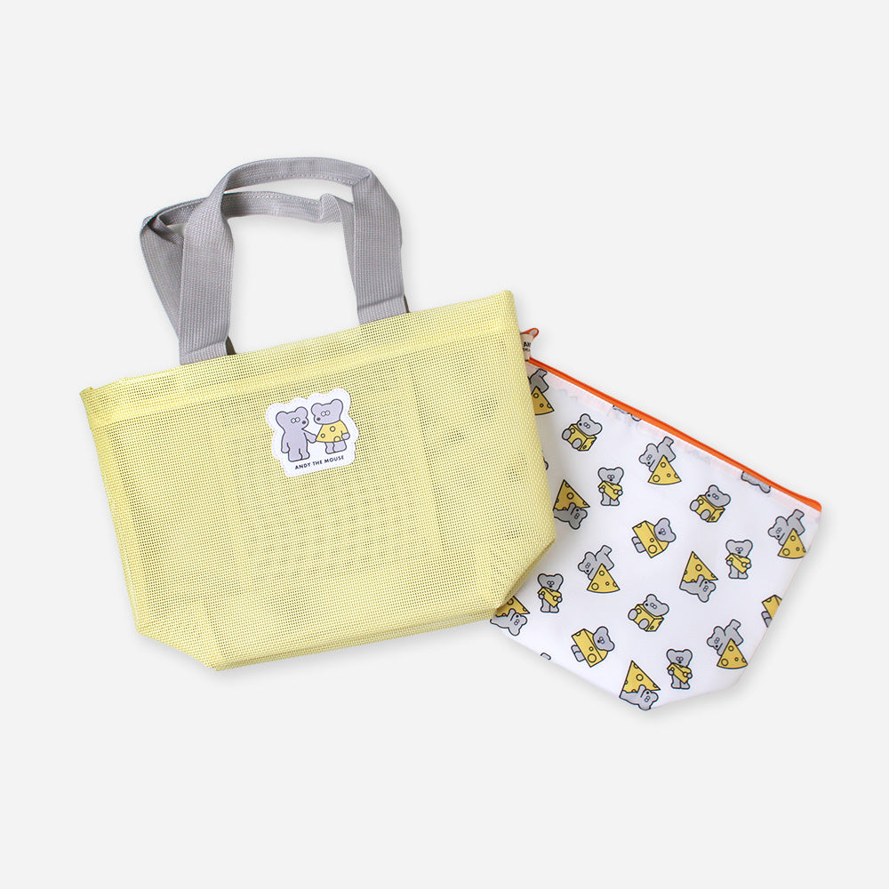 保冷ポーチ付きメッシュバッグM PATTERN