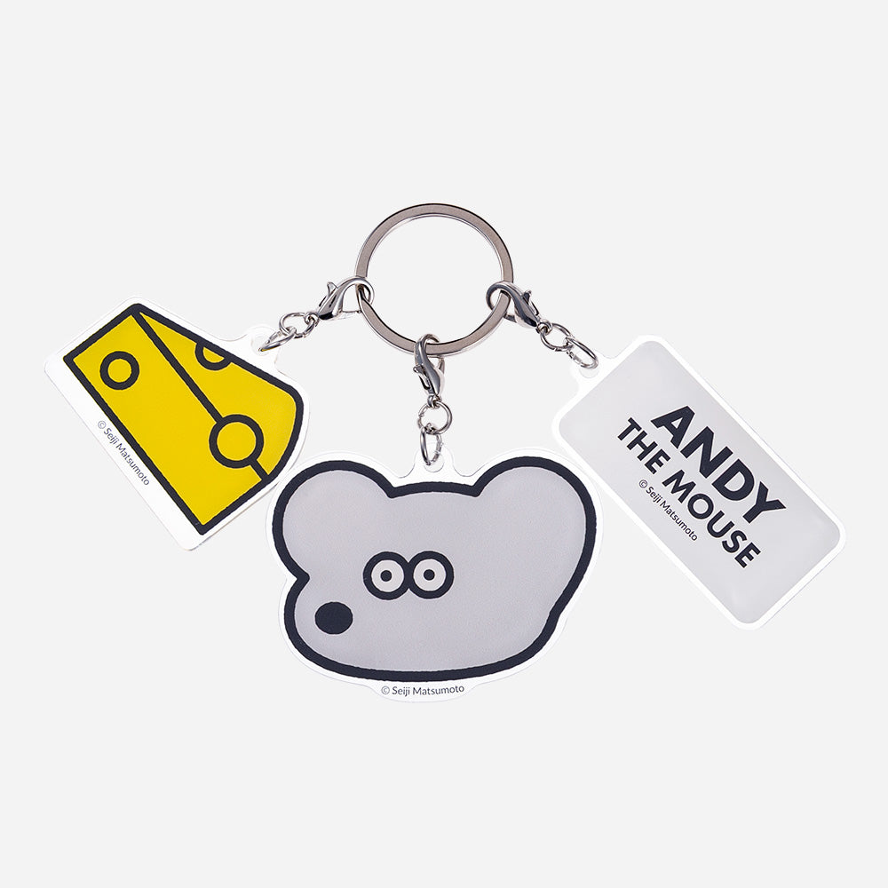 3-piece acrylic keychain