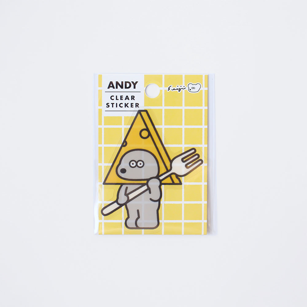 透明ダイカットステッカー CHEESE HEAD