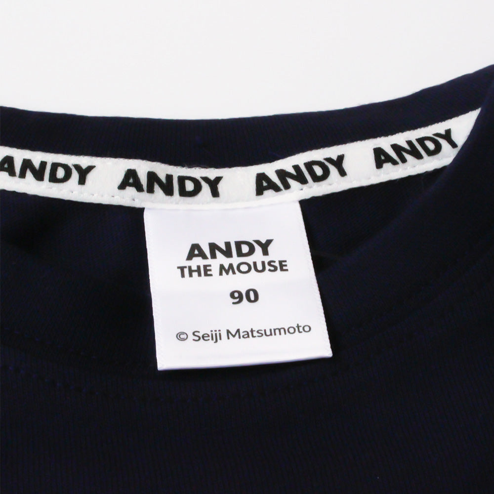 Kids T-shirt with back print, navy