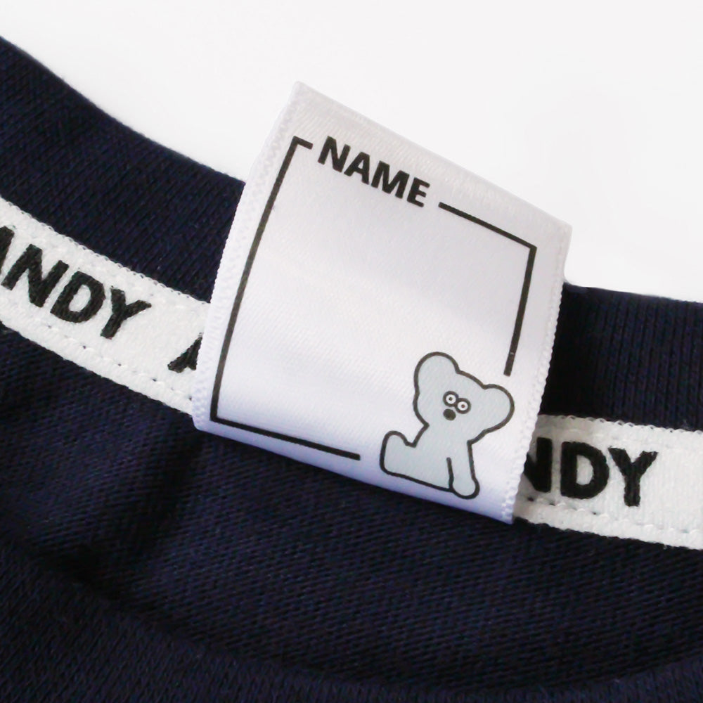 Kids T-shirt with back print, navy