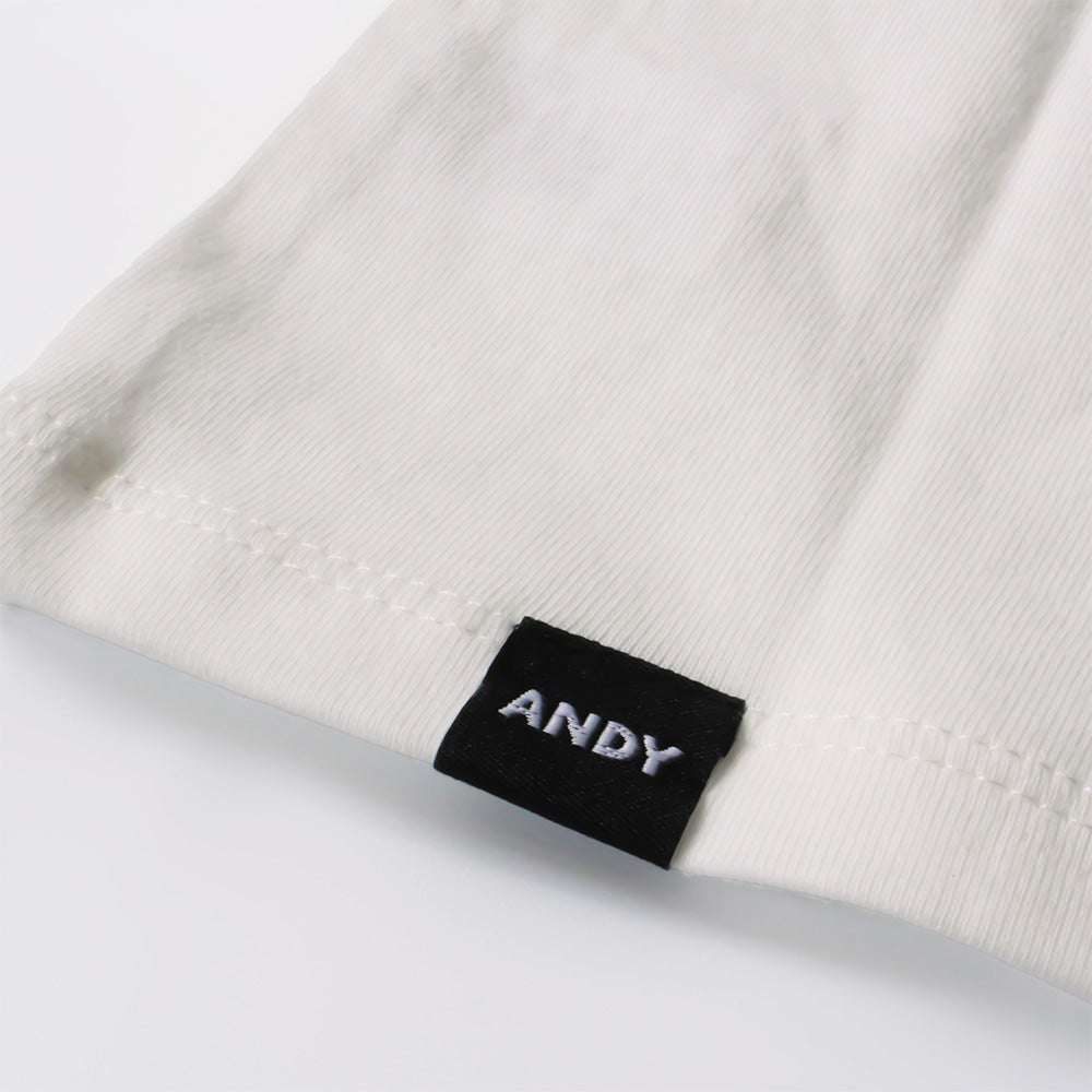 Kids T-shirt with embroidered pockets, white