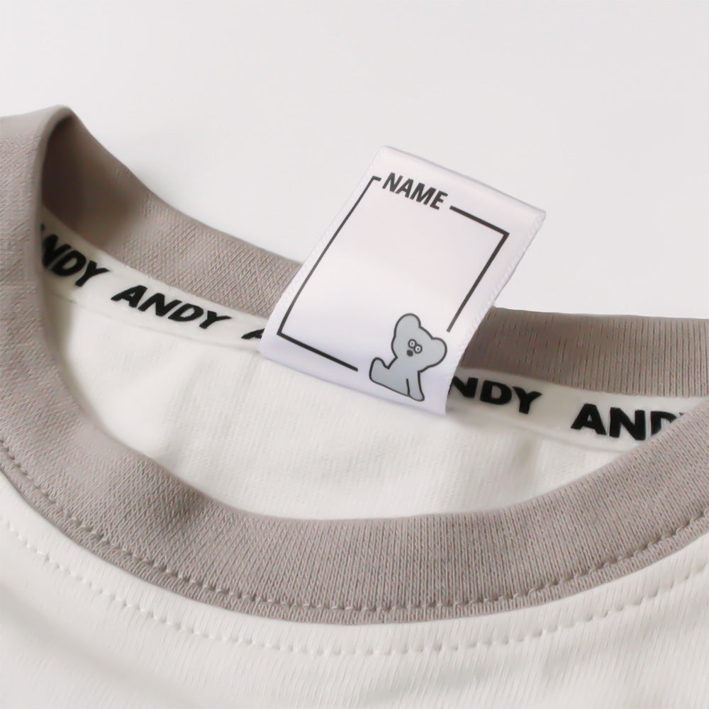 Kids T-shirt with embroidered pockets, white