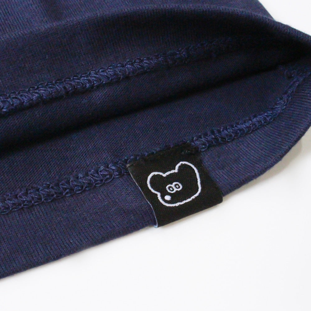 Kids T-shirt with embroidered pockets, navy