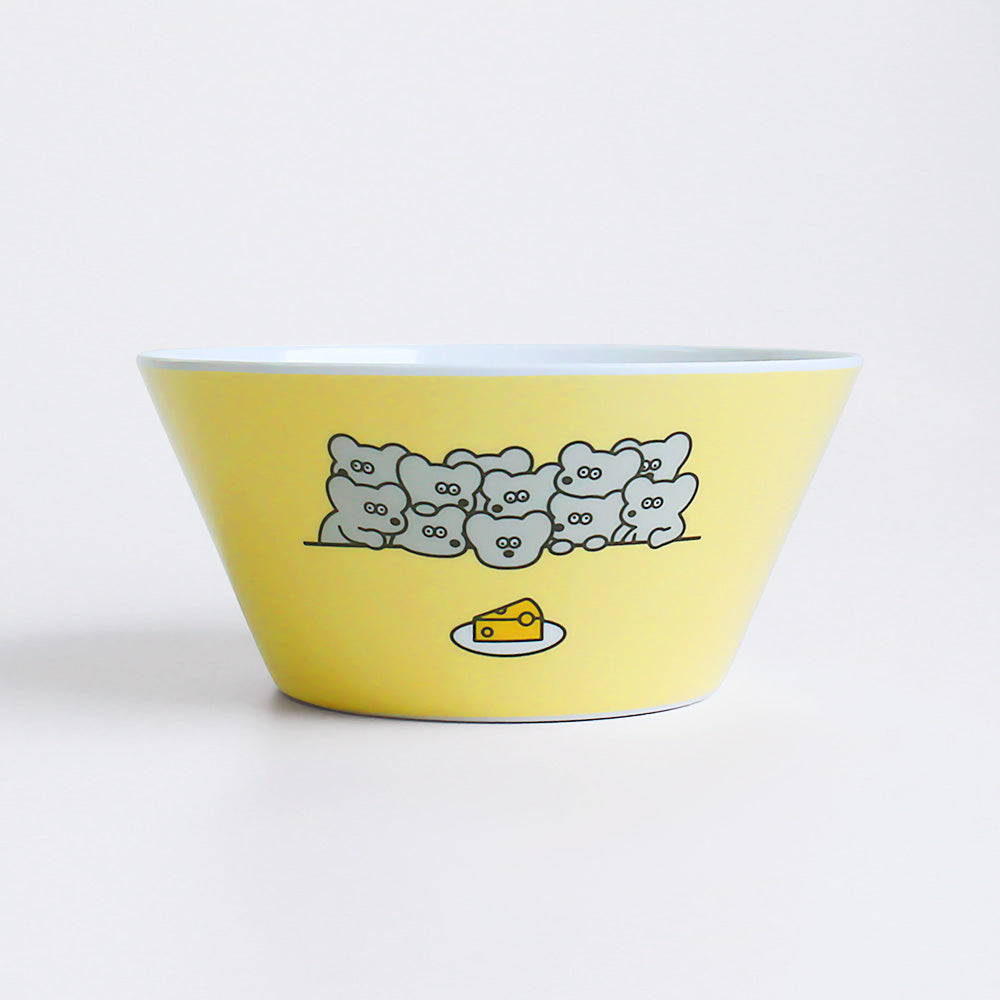 Melamine salad bowl, yellow