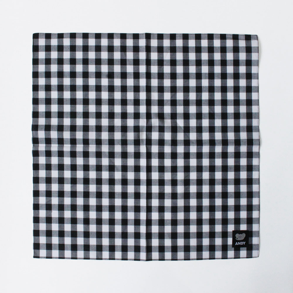 Handkerchief Gingham Check Black