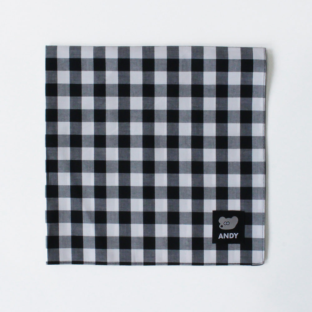 Handkerchief Gingham Check Black