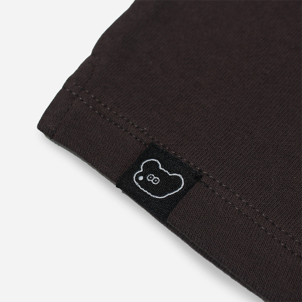 トレーナー ポケット刺繍 チャコール （80、90）