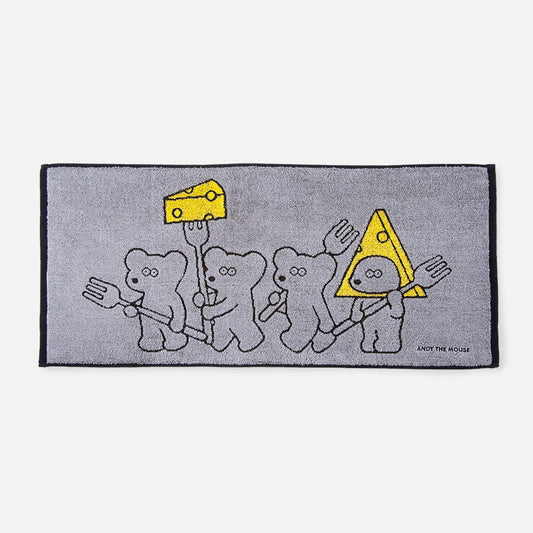 アンディーとチーズ フェイスタオル