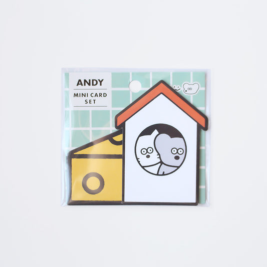Die-cut mini card set HOUSE&amp;CHEESE