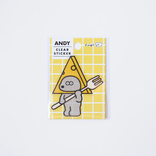 透明ダイカットステッカー CHEESE HEAD