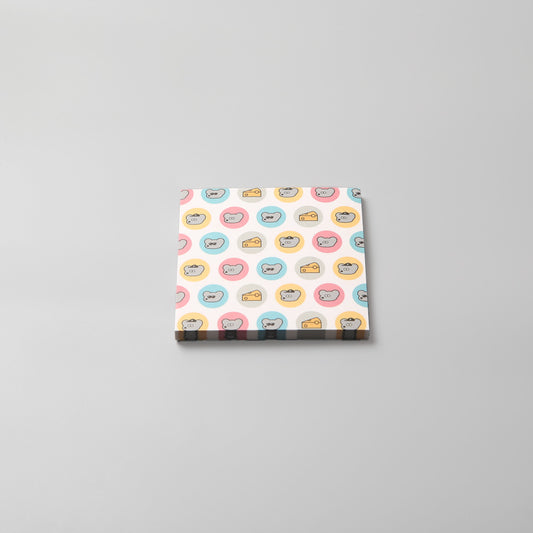 Memo on backing paper FACE